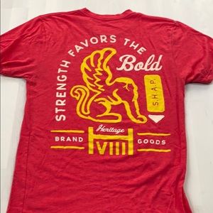 HVIII Brand Goods Red Unicorn Tee unisex sz S